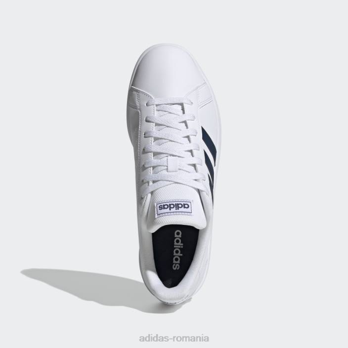 Adidas pantofi de bază grand court bleumarin bărbați alb/marinier 2JBN19857