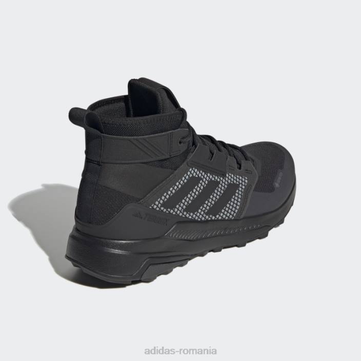 Adidas pantofi de drumeție negri terrex trailmaker mid gore-tex bărbați gri inchis 2JBN19684