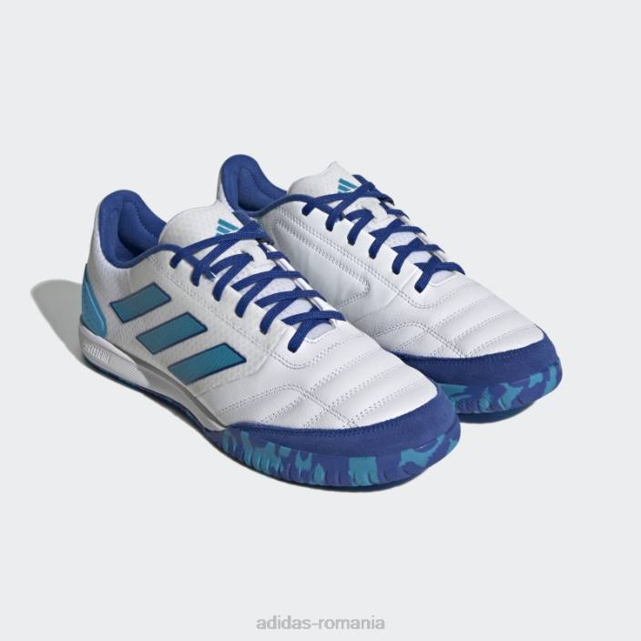 Adidas pantofi de fotbal indoor competiție top sala alb bărbați alb/aqua îndrăzneț/albastru regal 2JBN19747