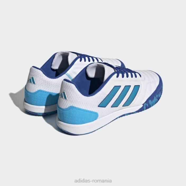 Adidas pantofi de fotbal indoor competiție top sala alb bărbați alb/aqua îndrăzneț/albastru regal 2JBN19747