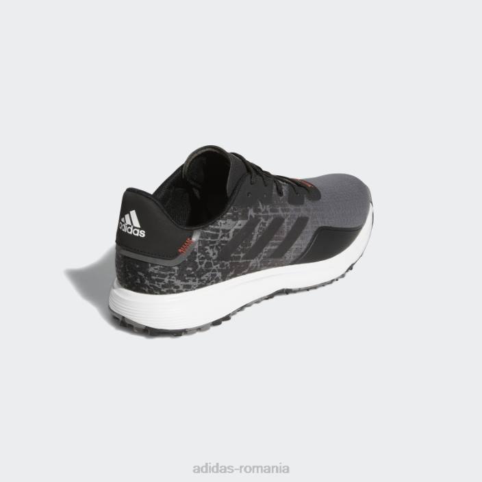 Adidas pantofi de golf gri s2g fără vârfuri adidas bărbați gri/negru 2JBN19821