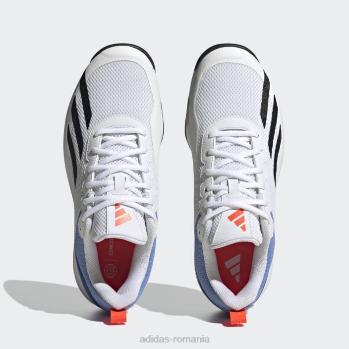 Adidas pantofi de tenis albi courtflash speed bărbați alb negru 2JBN19559