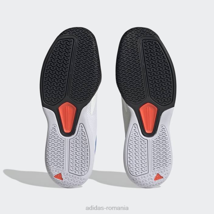 Adidas pantofi de tenis albi courtflash speed bărbați alb negru 2JBN19559