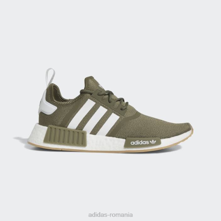 Adidas pantofi gum nmd-r1 bărbați măsline/alb/gumă 2JBN19350