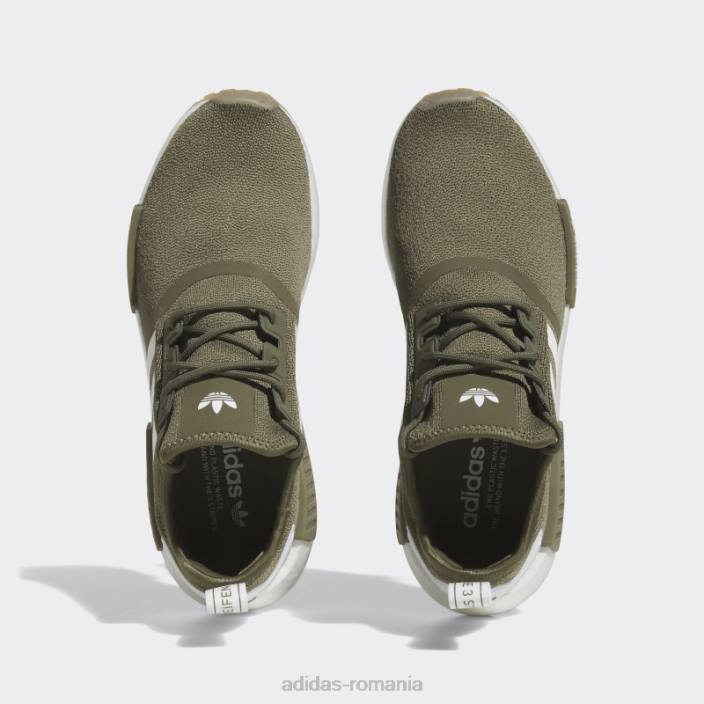 Adidas pantofi gum nmd-r1 bărbați măsline/alb/gumă 2JBN19350