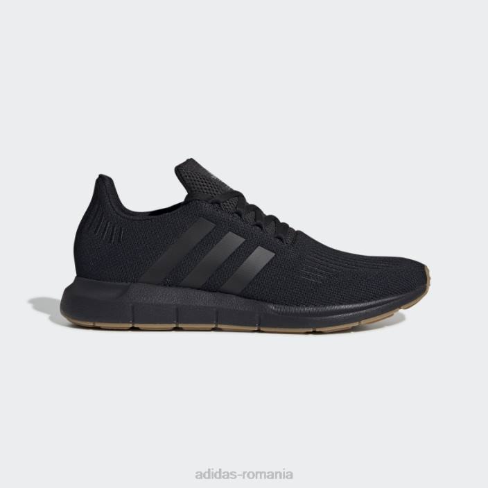 Adidas pantofi negri de alergare rapidă bărbați negru/gumă 2JBN19315
