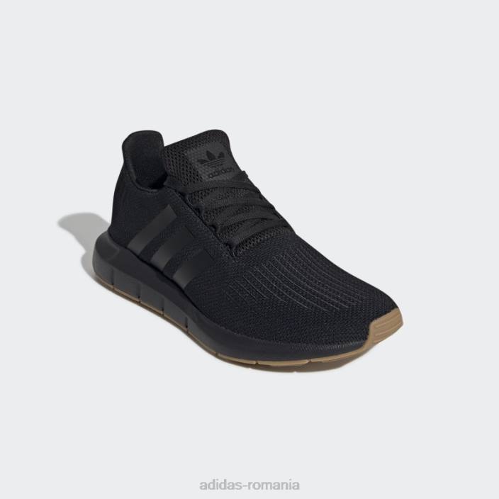 Adidas pantofi negri de alergare rapidă bărbați negru/gumă 2JBN19315