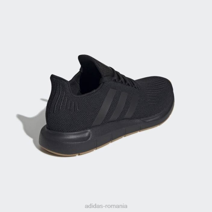 Adidas pantofi negri de alergare rapidă bărbați negru/gumă 2JBN19315