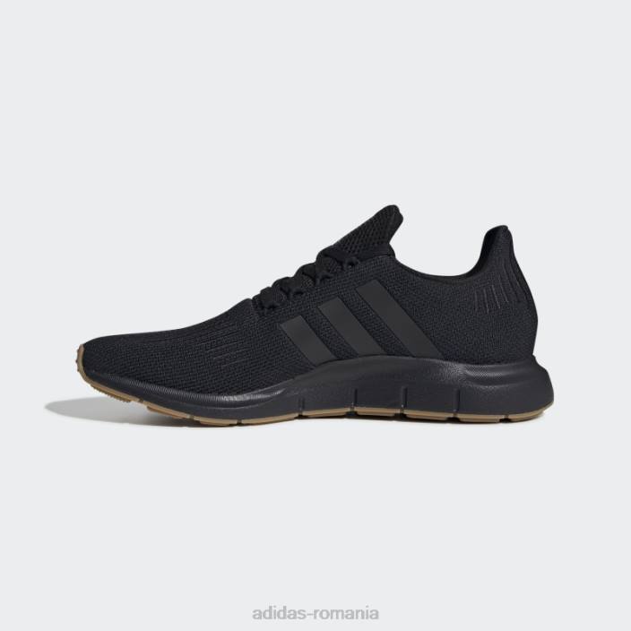 Adidas pantofi negri de alergare rapidă bărbați negru/gumă 2JBN19315