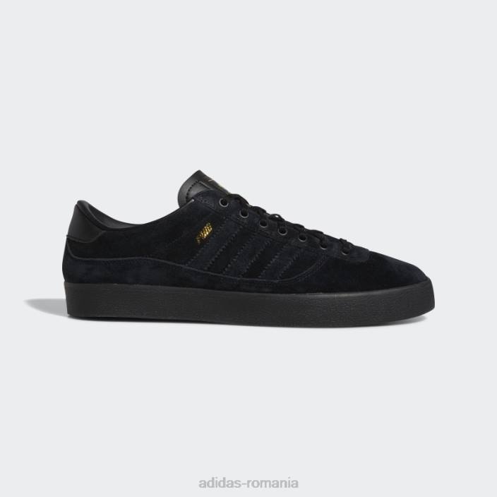 Adidas pantofi negri puig indoor bărbați negru/gumă 2JBN19474