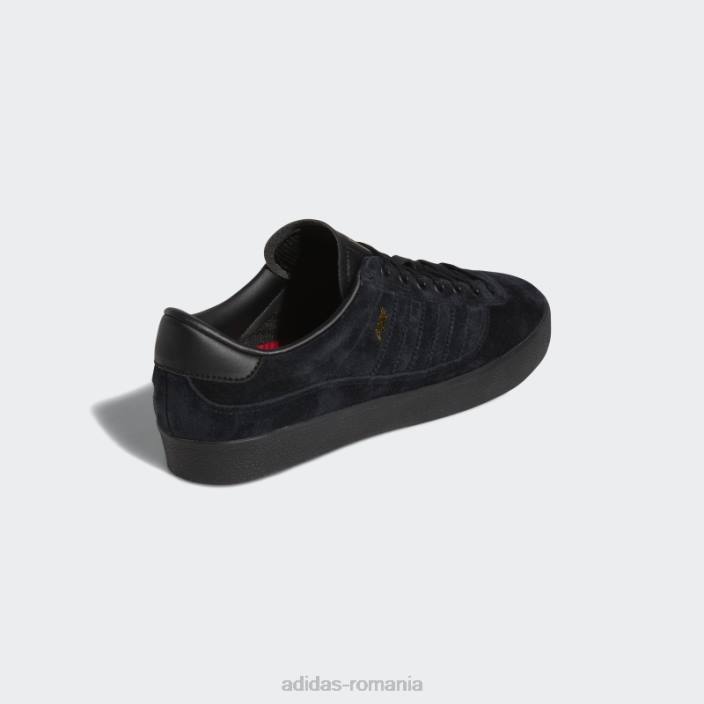 Adidas pantofi negri puig indoor bărbați negru/gumă 2JBN19474