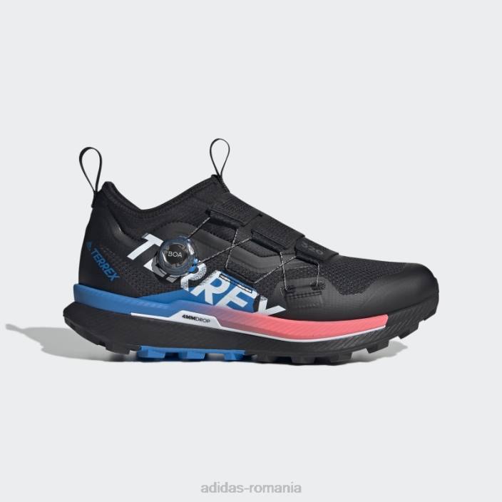 Adidas pantofi negri terrex agravic pro trail running bărbați negru/alb/turbo 2JBN19384