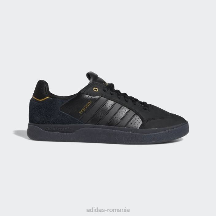 Adidas pantofi negri tyshawn jos bărbați negru/auriu metalic 2JBN19445