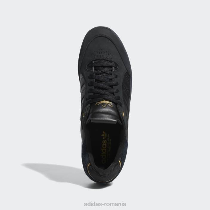 Adidas pantofi negri tyshawn jos bărbați negru/auriu metalic 2JBN19445