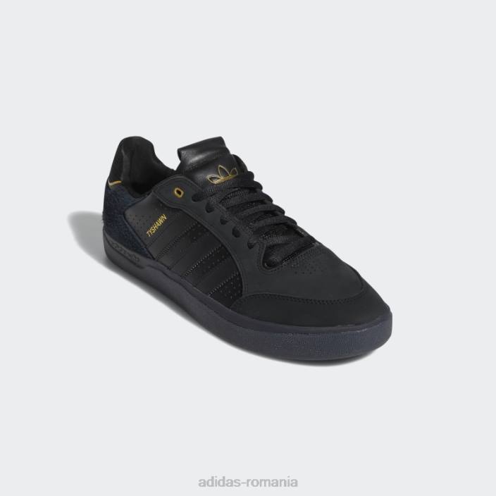 Adidas pantofi negri tyshawn jos bărbați negru/auriu metalic 2JBN19445