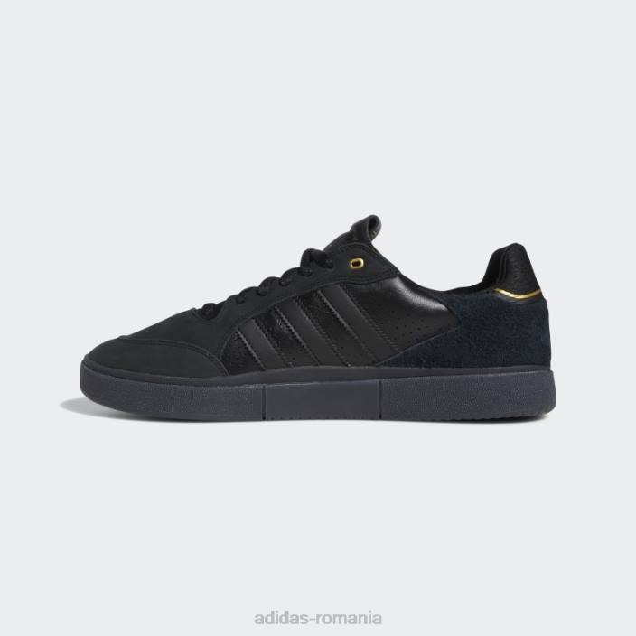 Adidas pantofi negri tyshawn jos bărbați negru/auriu metalic 2JBN19445
