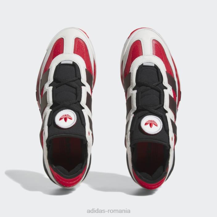 Adidas pantofi niteball albi bărbați alb/negru/stacojiu 2JBN19472