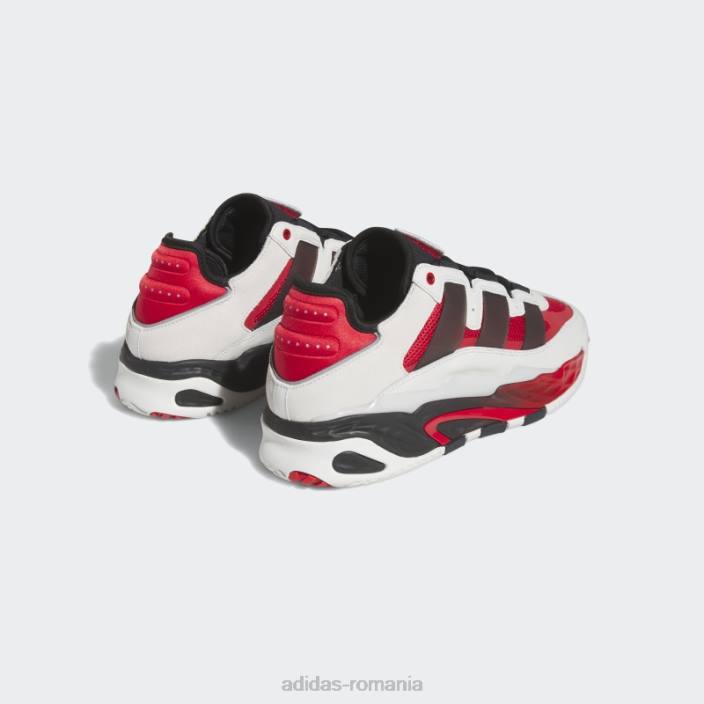 Adidas pantofi niteball albi bărbați alb/negru/stacojiu 2JBN19472