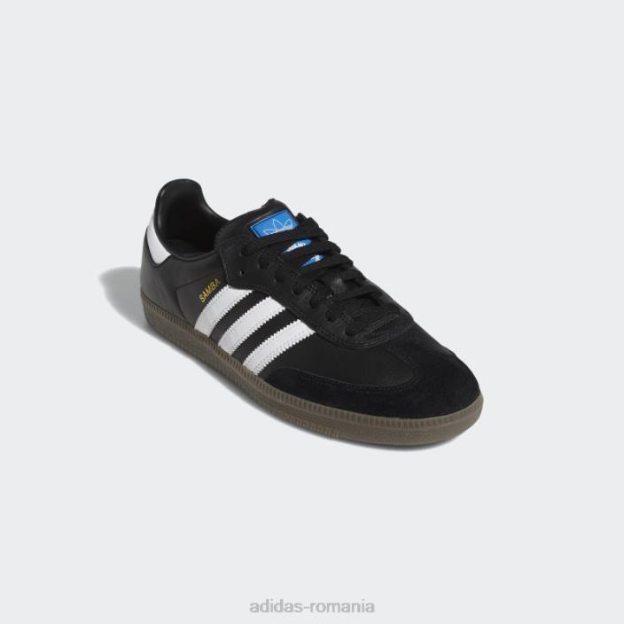 Adidas pantofi samba adv negri bărbați negru/alb/auriu metalic 2JBN19430