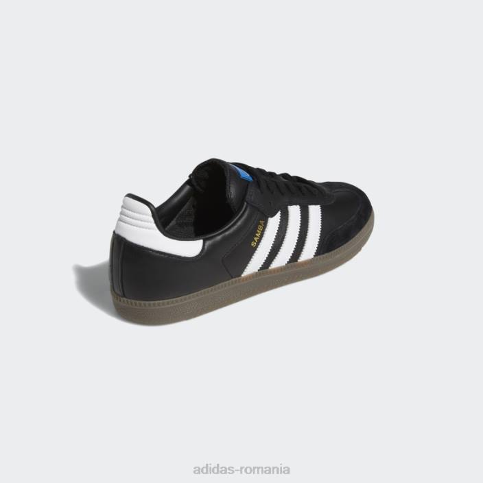 Adidas pantofi samba adv negri bărbați negru/alb/auriu metalic 2JBN19430