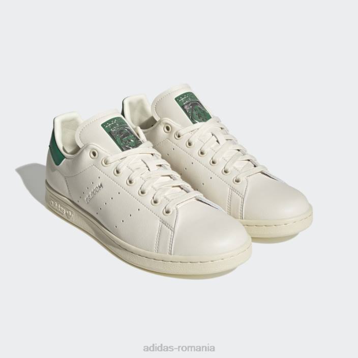 Adidas pantofi stan smith verzi îndrăzneți bărbați alb/verde intens 2JBN19714