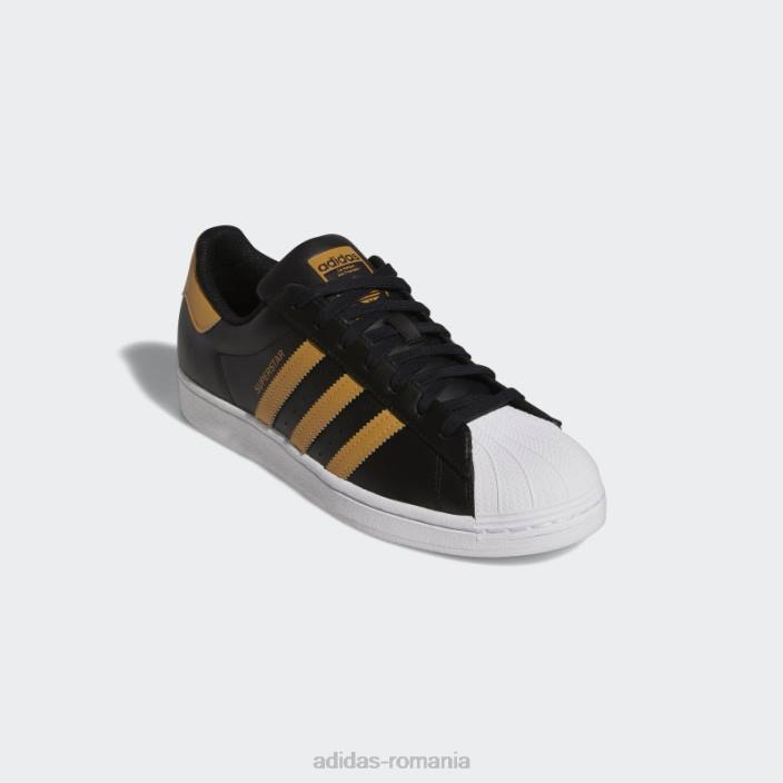 Adidas pantofi superstar bej bărbați negru/bej/alb 2JBN19772