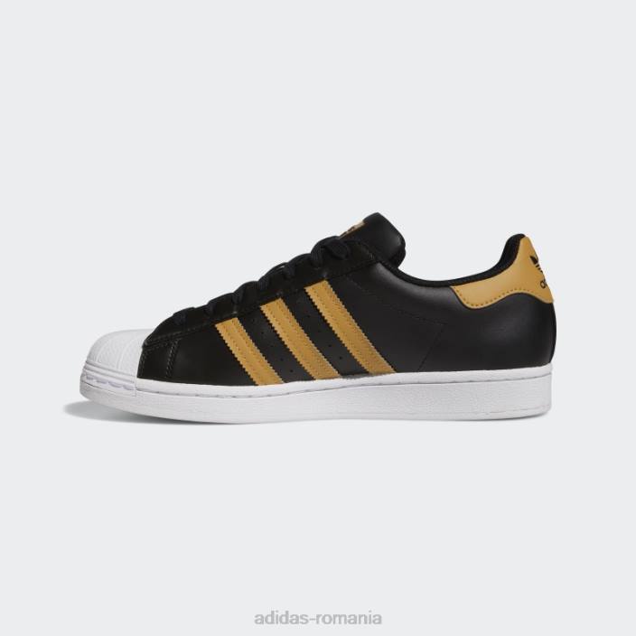 Adidas pantofi superstar bej bărbați negru/bej/alb 2JBN19772