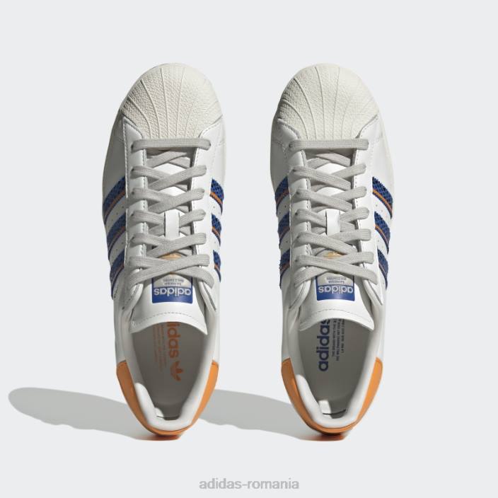 Adidas pantofi superstar orange rush bărbați alb/portocaliu/papură portocalie 2JBN19792