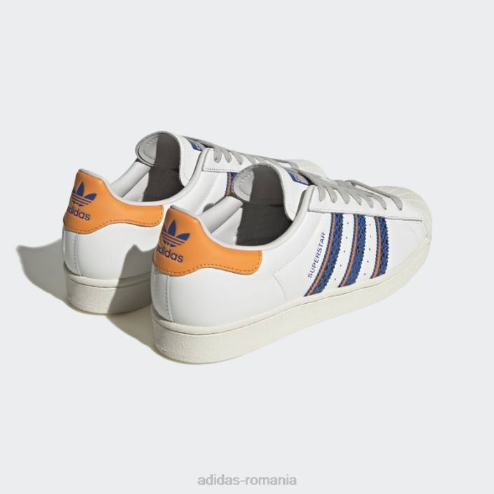 Adidas pantofi superstar orange rush bărbați alb/portocaliu/papură portocalie 2JBN19792