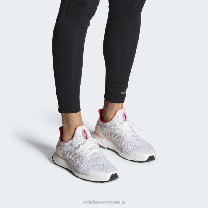 Adidas pantofi ultraboost dna climacool albi bărbați alb/roz fascicul/rosu 2JBN19352