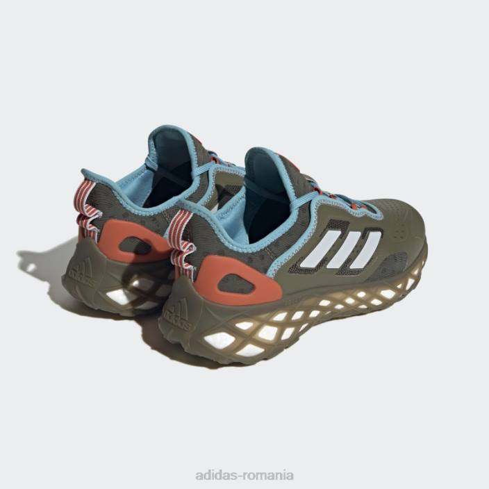Adidas pantofi web boost olive bărbați măsline/albastru/roșu 2JBN19652