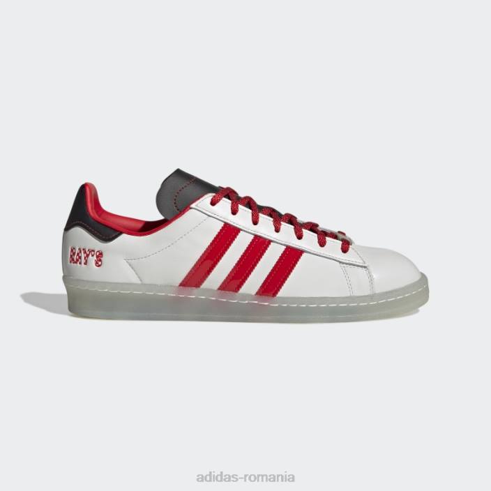 Adidas pantofii lui Ray urlă campus alb bărbați alb/rosu/negru 2JBN19780