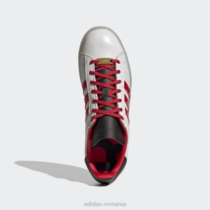 Adidas pantofii lui Ray urlă campus alb bărbați alb/rosu/negru 2JBN19780