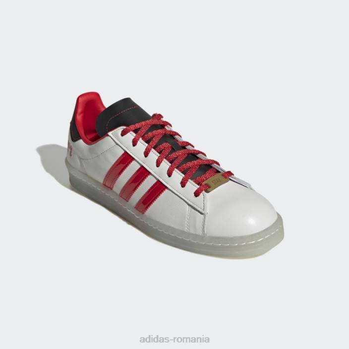 Adidas pantofii lui Ray urlă campus alb bărbați alb/rosu/negru 2JBN19780
