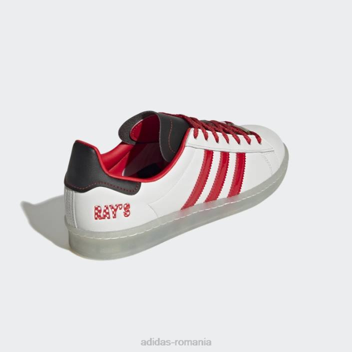 Adidas pantofii lui Ray urlă campus alb bărbați alb/rosu/negru 2JBN19780