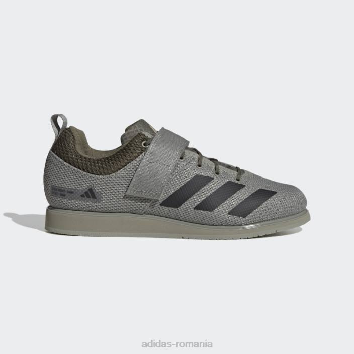 Adidas powerlift 5 pantofi haltere argintiu pietriș bărbați pietriș argintiu/negru/măslin 2JBN19885