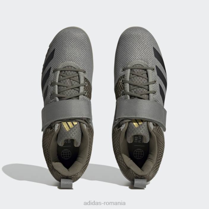 Adidas powerlift 5 pantofi haltere argintiu pietriș bărbați pietriș argintiu/negru/măslin 2JBN19885
