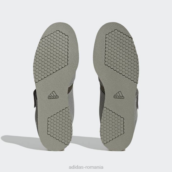 Adidas powerlift 5 pantofi haltere argintiu pietriș bărbați pietriș argintiu/negru/măslin 2JBN19885