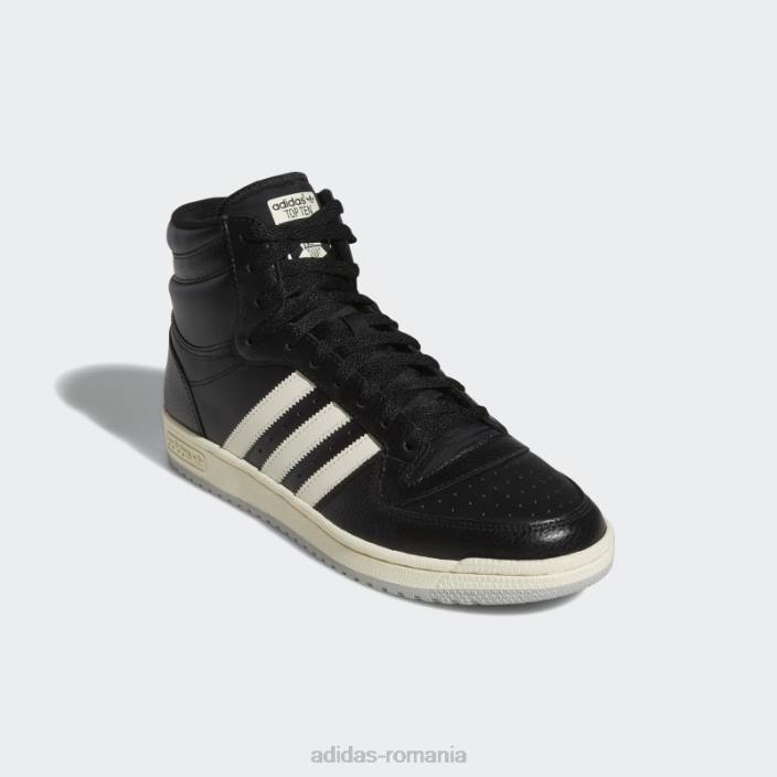 Adidas top ten rb pantofi negri adidas bărbați negru/alb/gri 2JBN19614