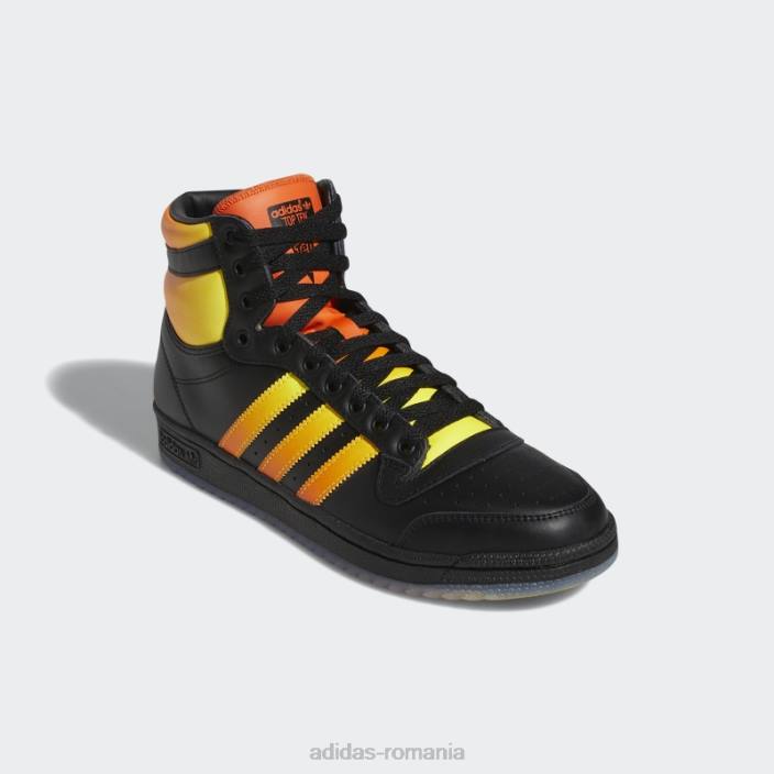 Adidas top zece pantofi hi negru adidas bărbați negru/galben/portocaliu 2JBN19650