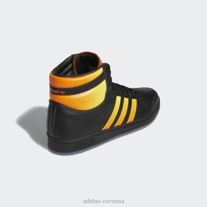 Adidas top zece pantofi hi negru adidas bărbați negru/galben/portocaliu 2JBN19650