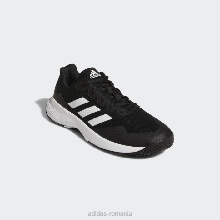 Adidas pantofi de tenis adidas negri gamecourt 2.0 bărbați alb negru 2JBN4485