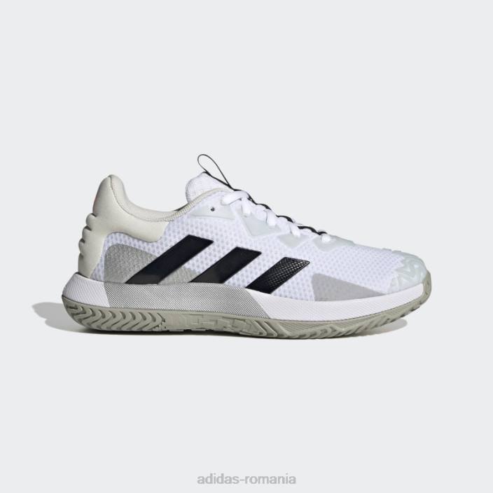 Adidas pantofi tenis solematch control alb adidas bărbați alb/negru/albastru 2JBN4398