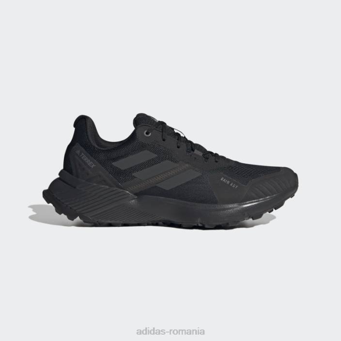 Adidas black terrex soulstride rain.rdy pantofi de alergare bărbați negru/carbon/gri 2JBN4013
