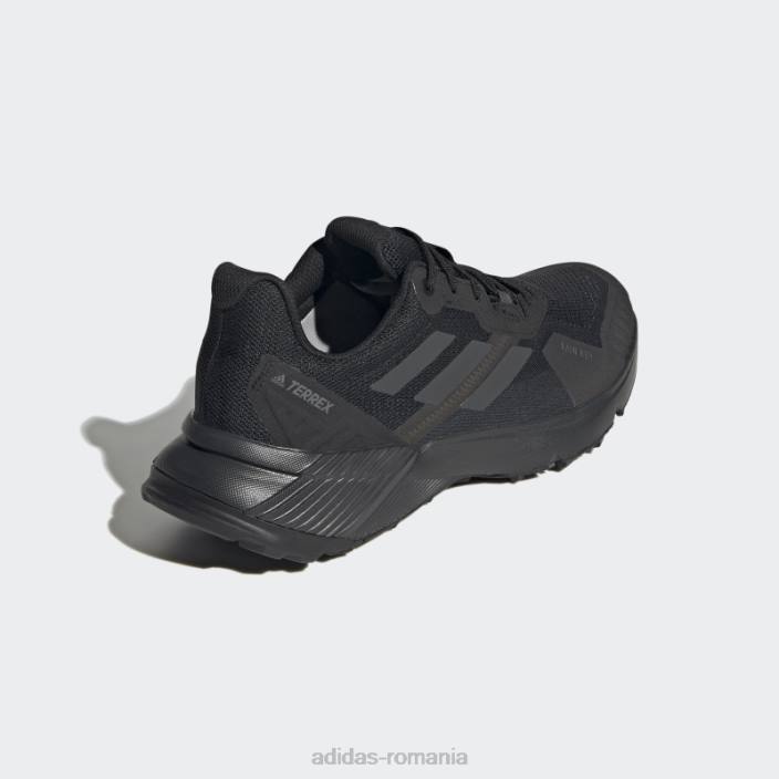 Adidas black terrex soulstride rain.rdy pantofi de alergare bărbați negru/carbon/gri 2JBN4013