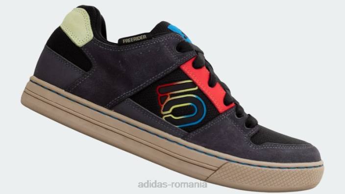 Adidas cinci zece pantofi de mountain bike freerider la modă neagră bărbați negru/carbon/rosu 2JBN4667