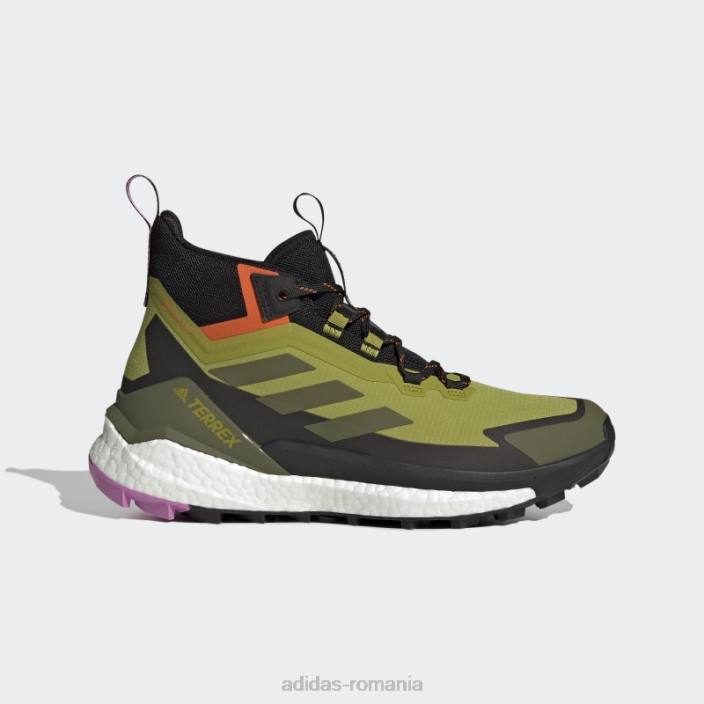 Adidas pantof de drumeție terrex free hiker 2 gore-tex olive bărbați măsline/portocale 2JBN4442