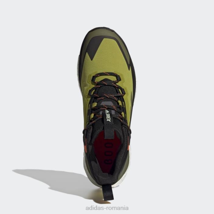 Adidas pantof de drumeție terrex free hiker 2 gore-tex olive bărbați măsline/portocale 2JBN4442