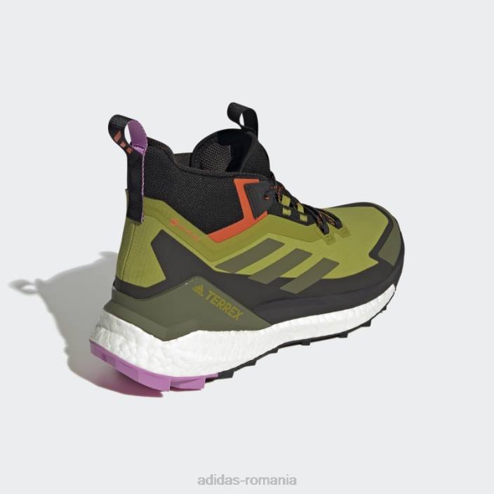 Adidas pantof de drumeție terrex free hiker 2 gore-tex olive bărbați măsline/portocale 2JBN4442