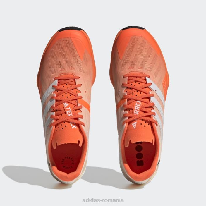 Adidas pantofi de alergare de trail ultra orange terrex speed adidas bărbați portocaliu/alb/negru 2JBN4593